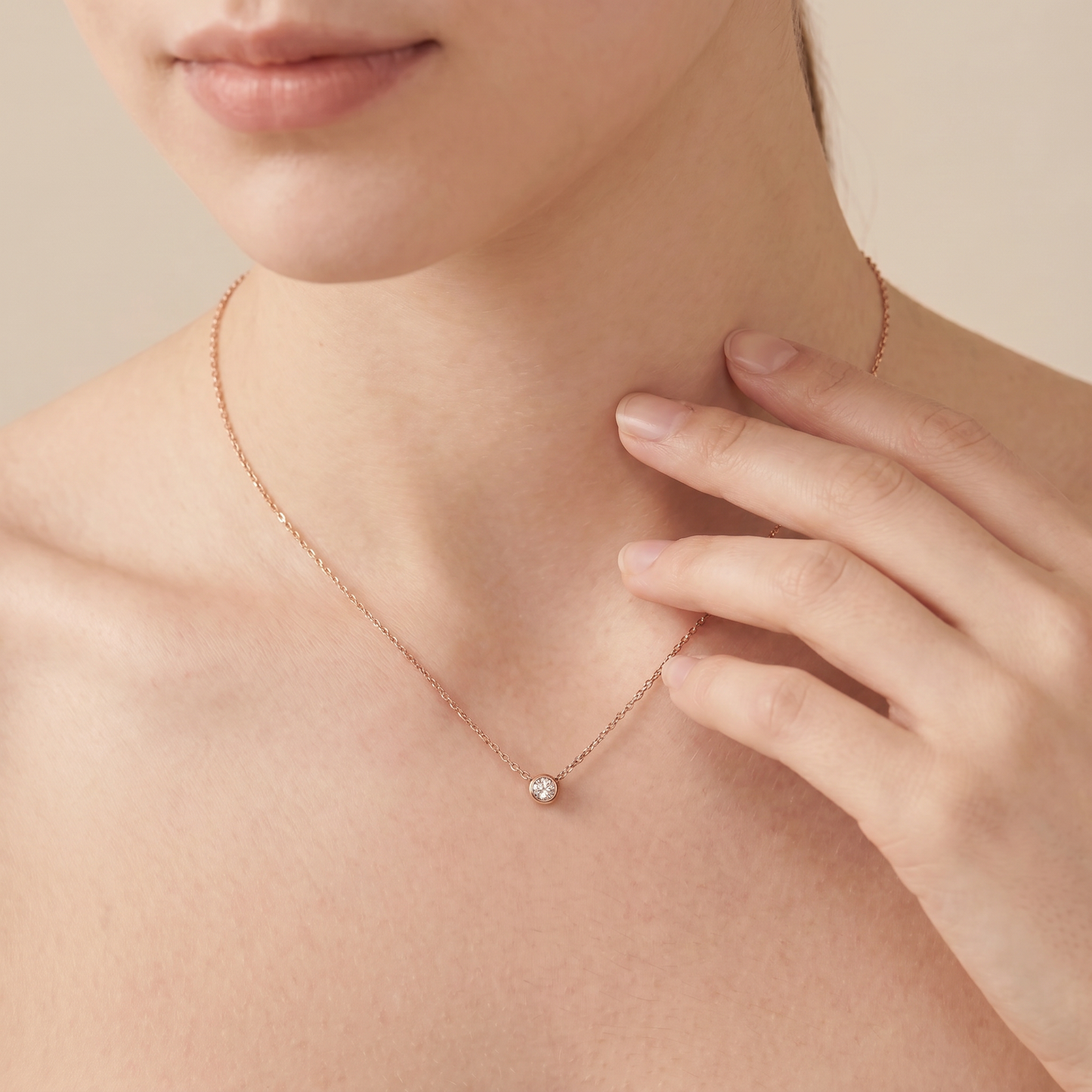 Elsa Peretti Solitaire Diamond Necklace