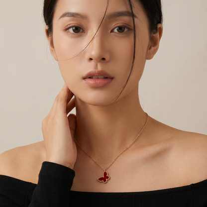 Alhambra Sweet Red Butterfly Necklace