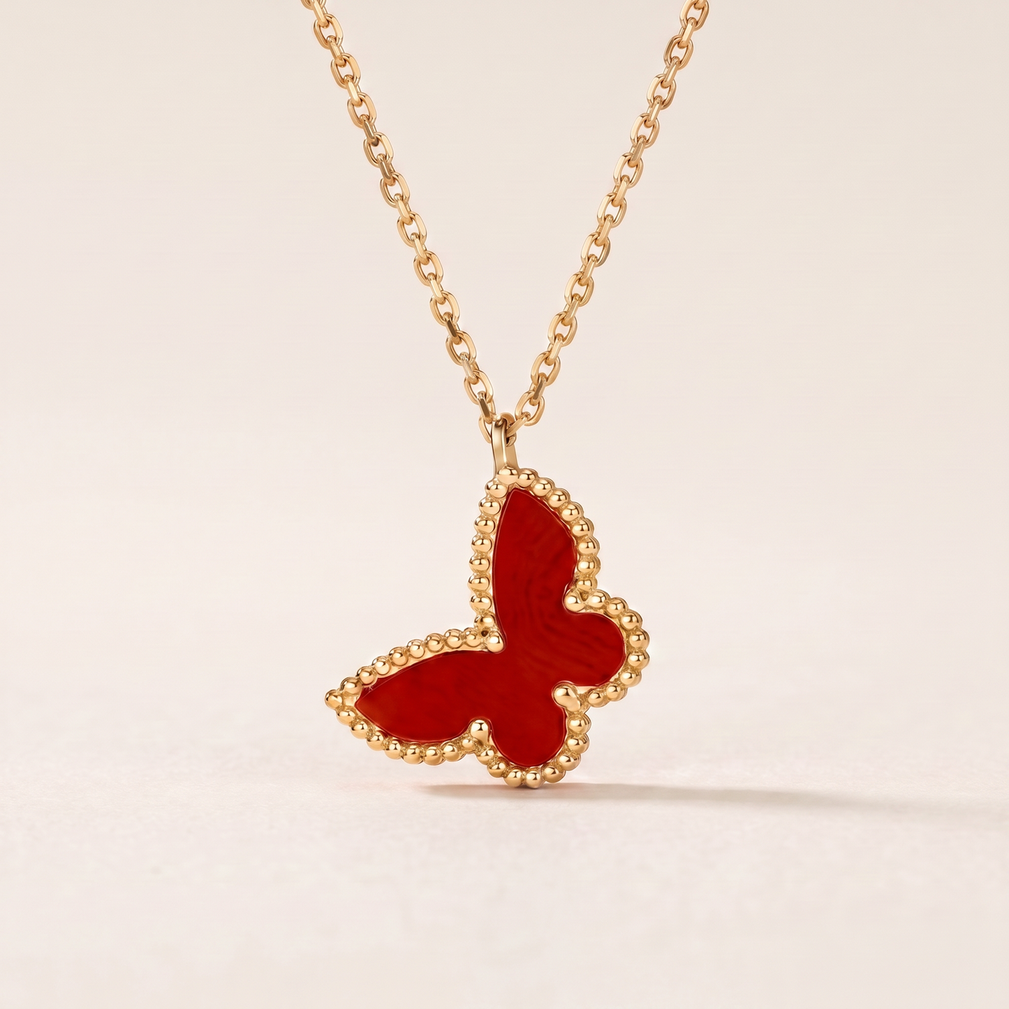 Alhambra Sweet Red Butterfly Necklace