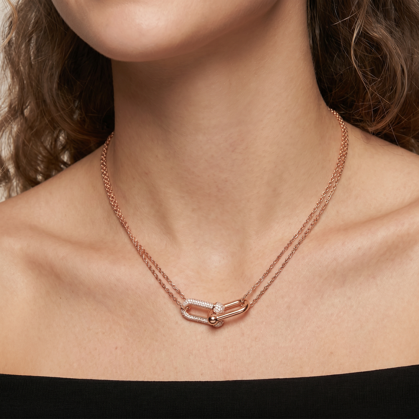 HardWear Pavé Diamond Double Link Necklace