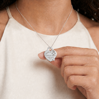 Heart & Key Pendant Necklace