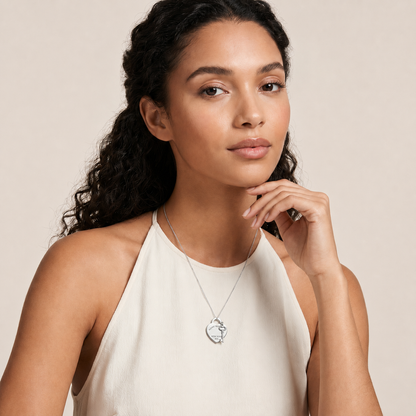 Heart & Key Pendant Necklace