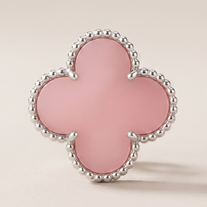 Magic Alhambra Pink Opal Earrings