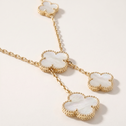 Magic Alhambra Six Motifs Mother Of Pearl Clover Necklace