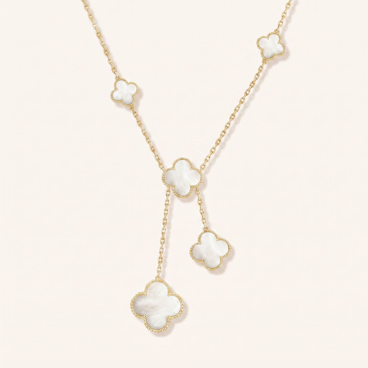 Magic Alhambra Six Motifs Mother Of Pearl Clover Necklace