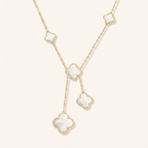 Magic Alhambra Six Motifs Mother Of Pearl Clover Necklace