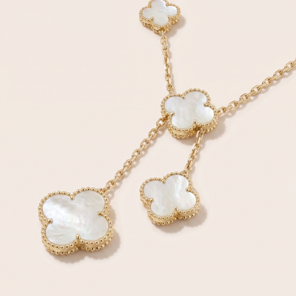 Magic Alhambra Six Motifs Mother Of Pearl Clover Necklace