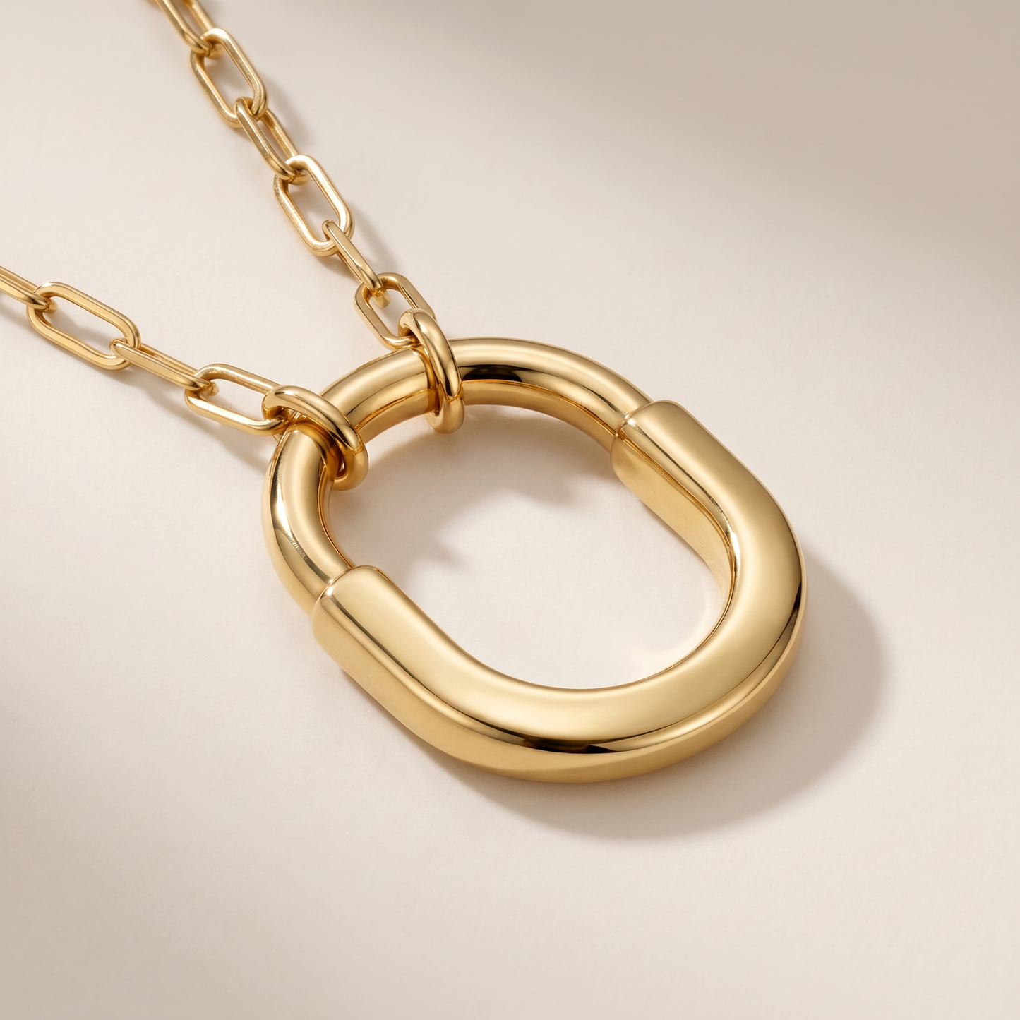 Medium Lock Pendant Necklace