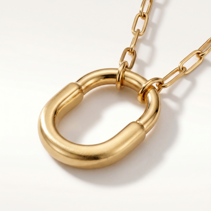 Medium Lock Pendant Necklace