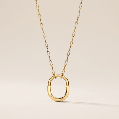 Medium Lock Pendant Necklace