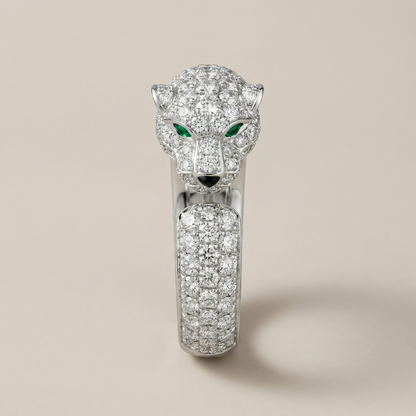 Panthère De Diamond Pavé Ring