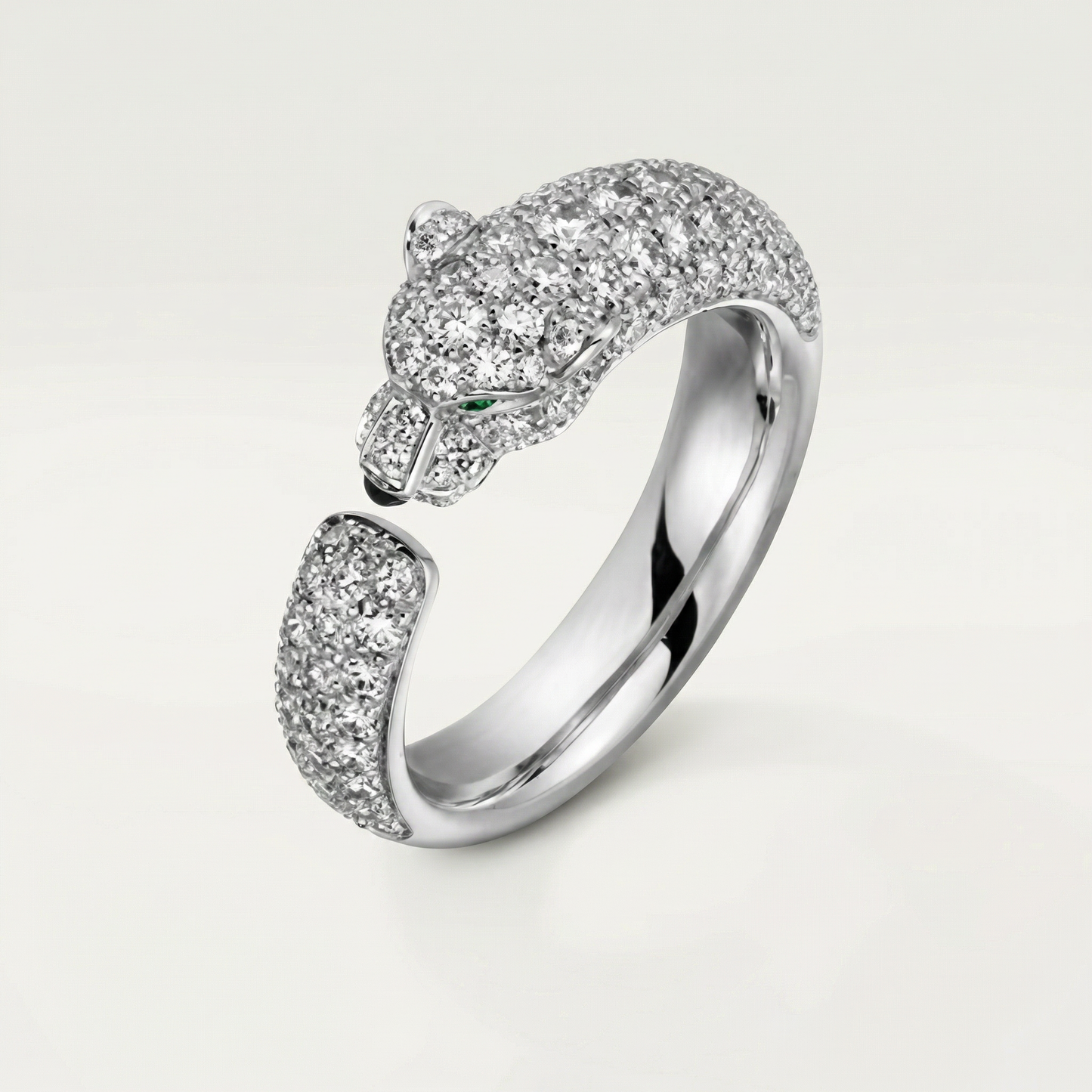 Panthère De Diamond Pavé Ring
