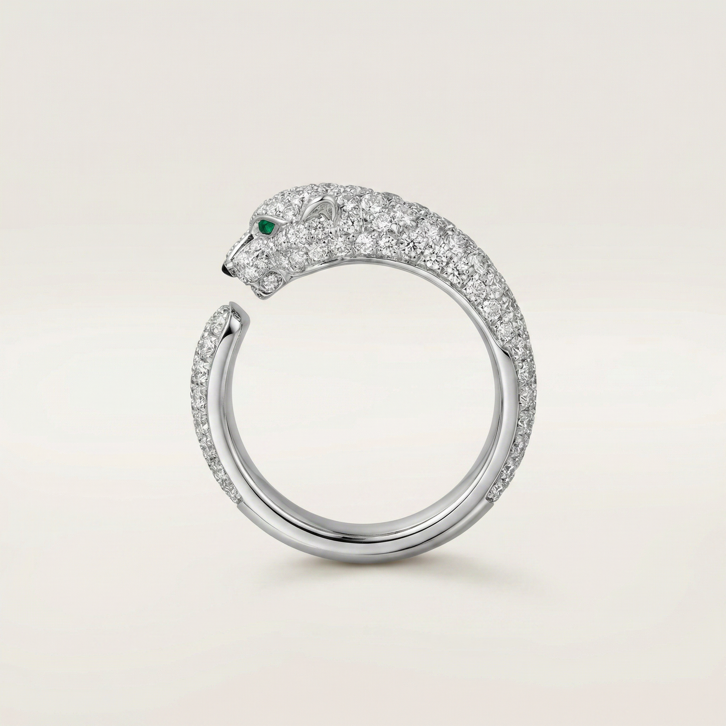 Panthère De Diamond Pavé Ring