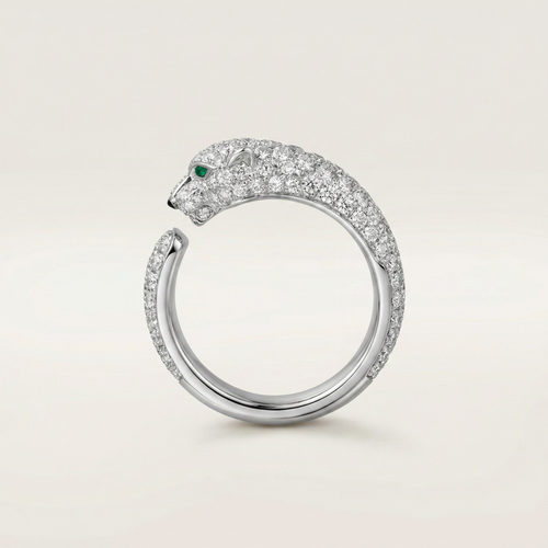 Panthère De Diamond Pavé Ring