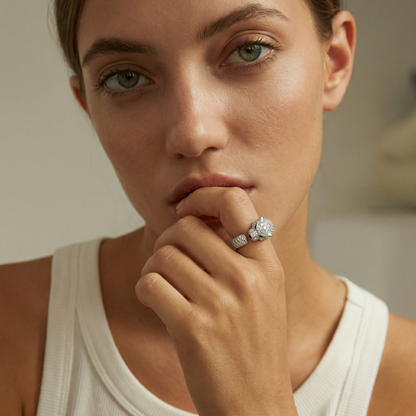 Panthère De Diamond Pavé Ring