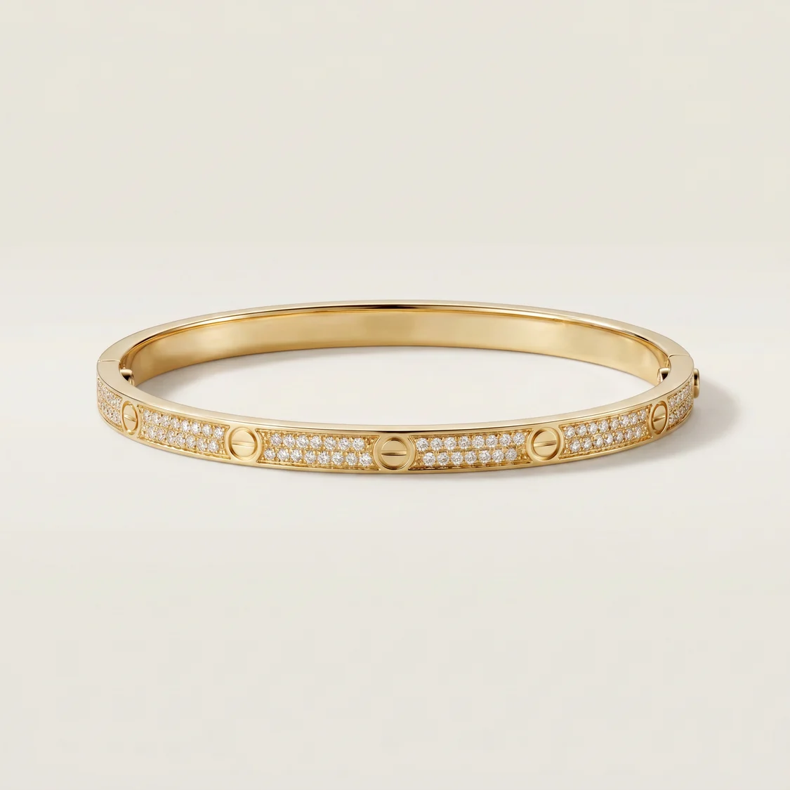 Small Love Diamonds Paved Bracelet