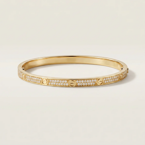 Small Love Diamonds Paved Bracelet