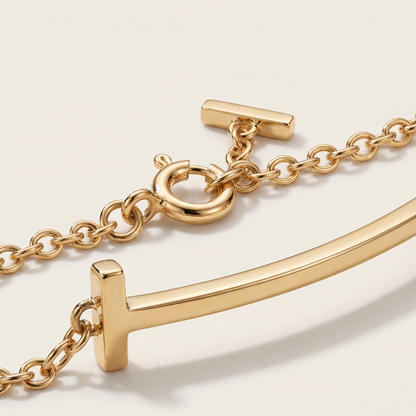 T Smile Curved Bracelet