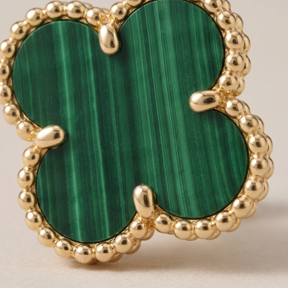 Vintage 1 Motif Malachite Earrings