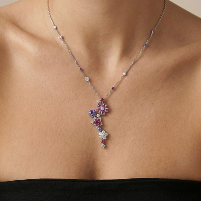 Folie Des Prés Floral Pendant Necklace