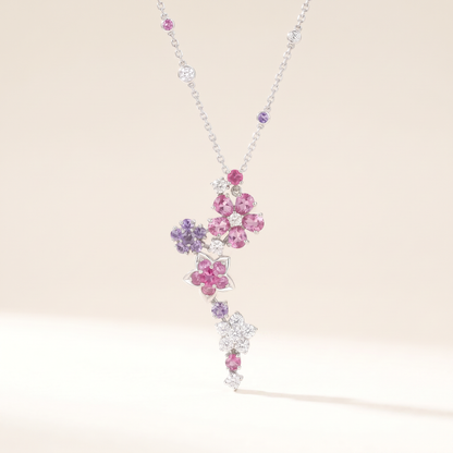 Folie Des Prés Floral Pendant Necklace