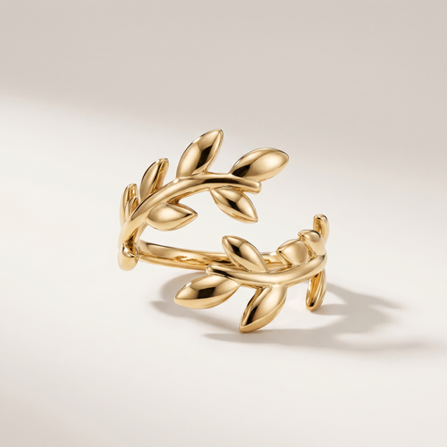 Vine Bypass Leaf Ring