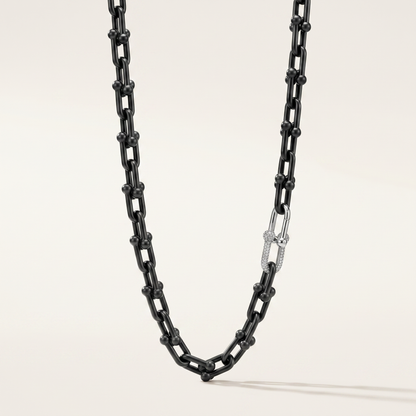 HardWear Black Tone Beaded Link Necklace