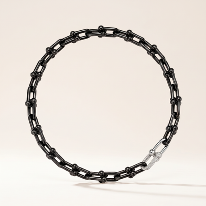 HardWear Black Tone Beaded Link Necklace