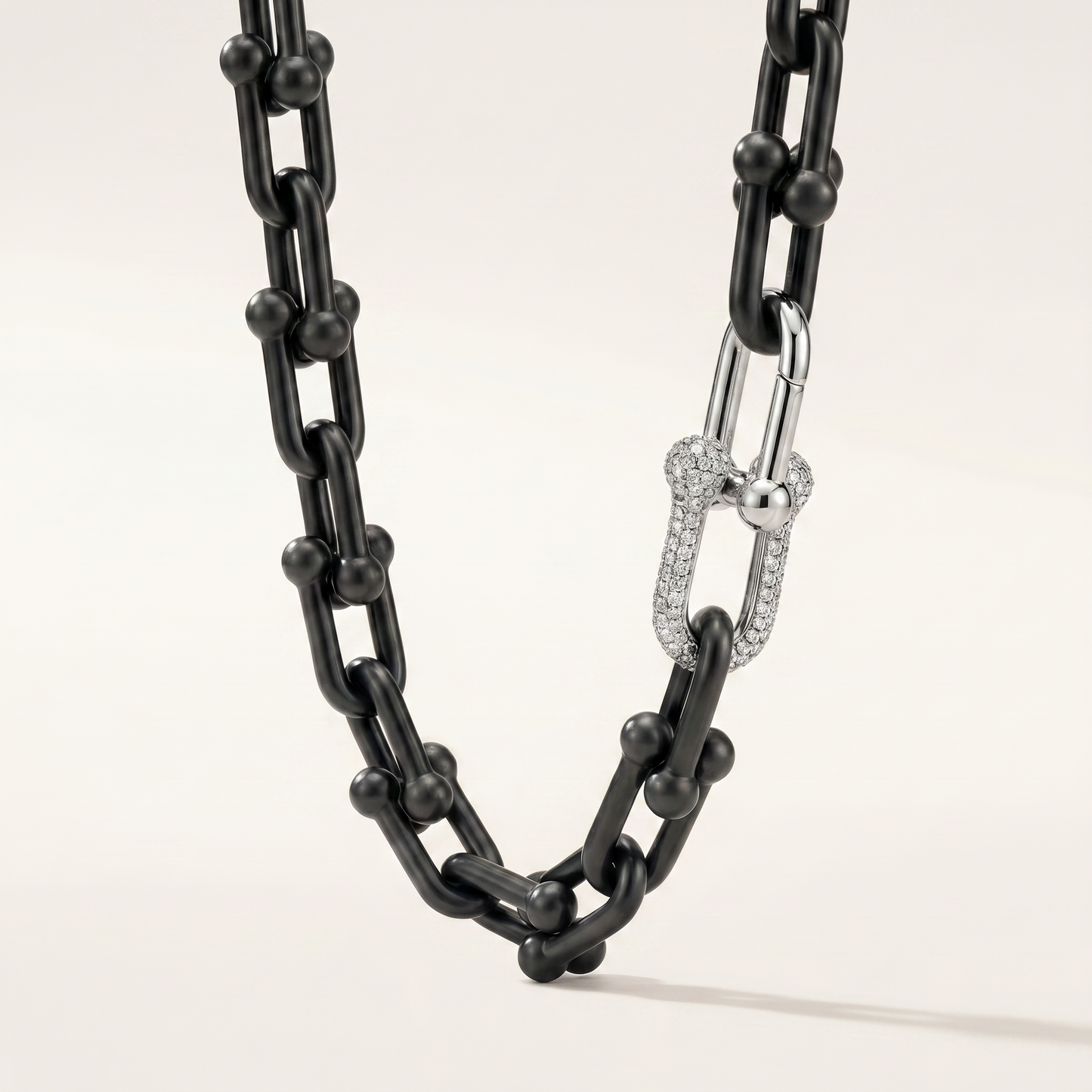 HardWear Black Tone Beaded Link Necklace