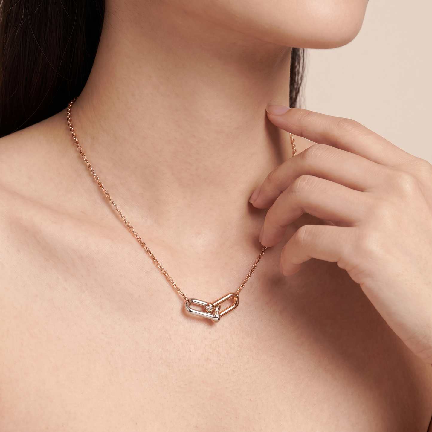 HardWear Two Tone Link Pendant Necklace