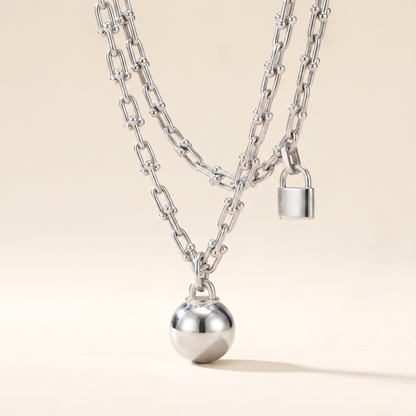HardWear White Lock Sphere Pendant Necklace