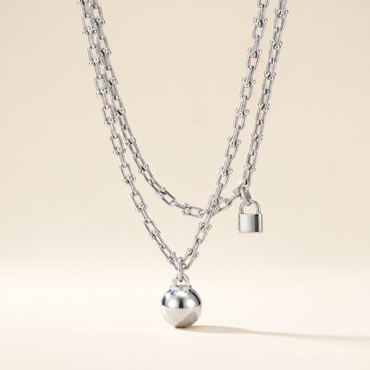 HardWear White Lock Sphere Pendant Necklace