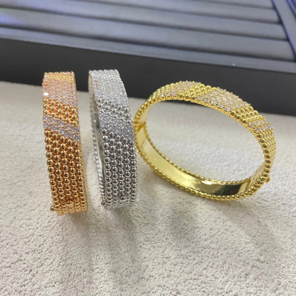 Five Row Pavé Beaded Bracelet Medium Model