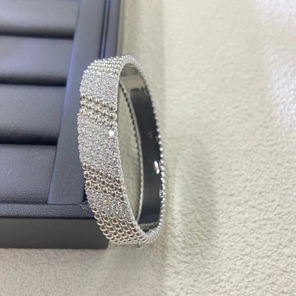 Five Row Pavé Beaded Bracelet Medium Model