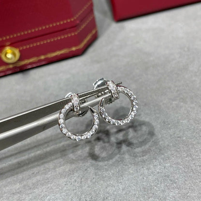 Juste Un Clou  Pavé Diamonds Small Hoop Earrings