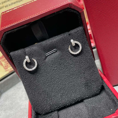 Juste Un Clou  Pavé Diamonds Small Hoop Earrings