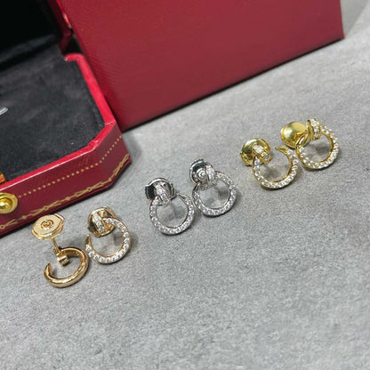 Juste Un Clou  Pavé Diamonds Small Hoop Earrings