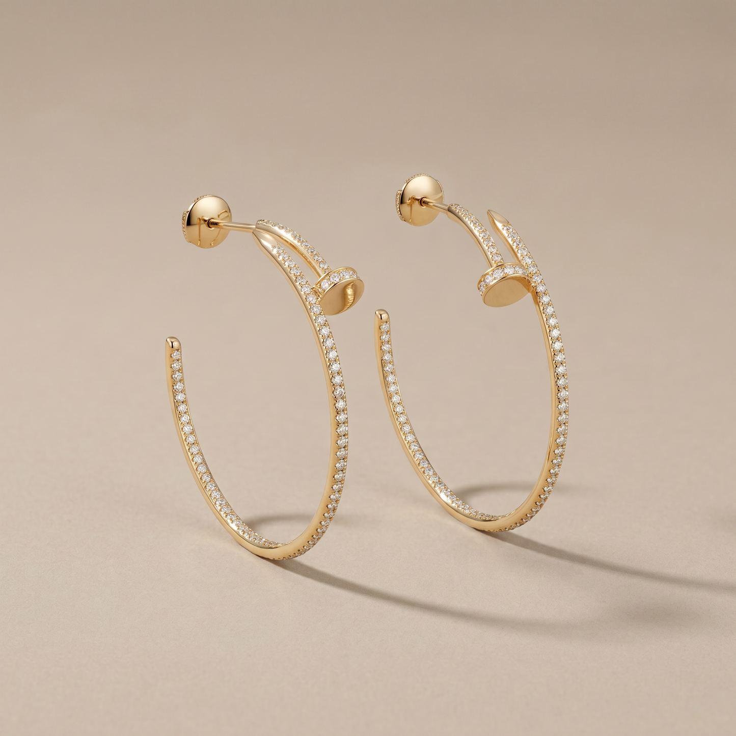 Juste Un Clou Pavé Diamonds Hoop Earrings