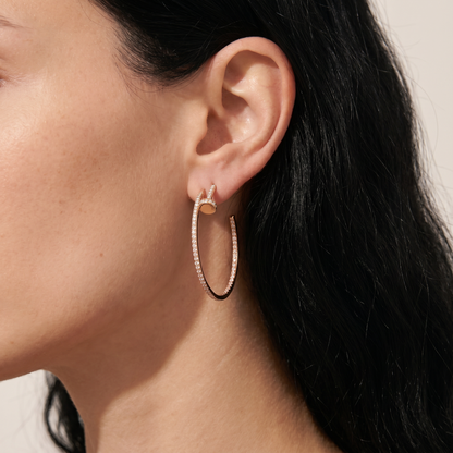 Juste Un Clou Pavé Diamonds Hoop Earrings