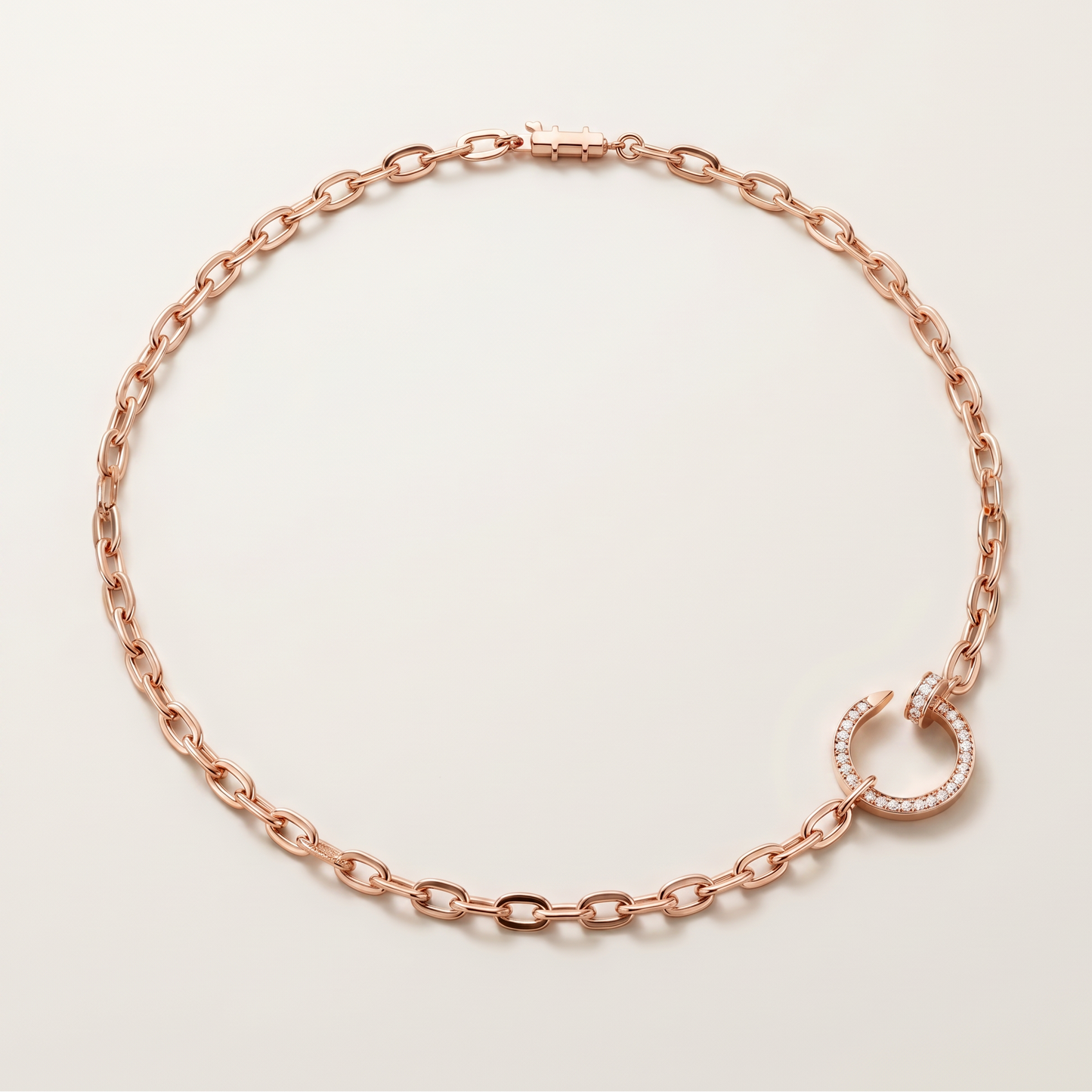Juste Un Clou Pavé Diamonds Link Necklace