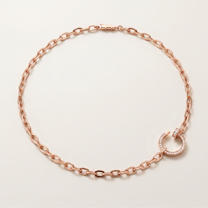 Juste Un Clou Pavé Diamonds Link Necklace