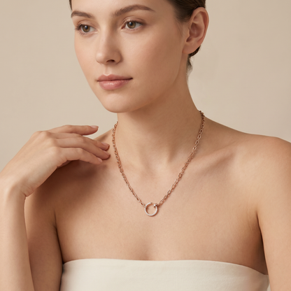 Juste Un Clou Pavé Diamonds Link Necklace