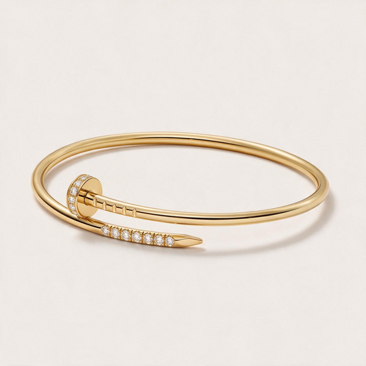 Juste un Clou Pavé Nail Bangle Bracelet