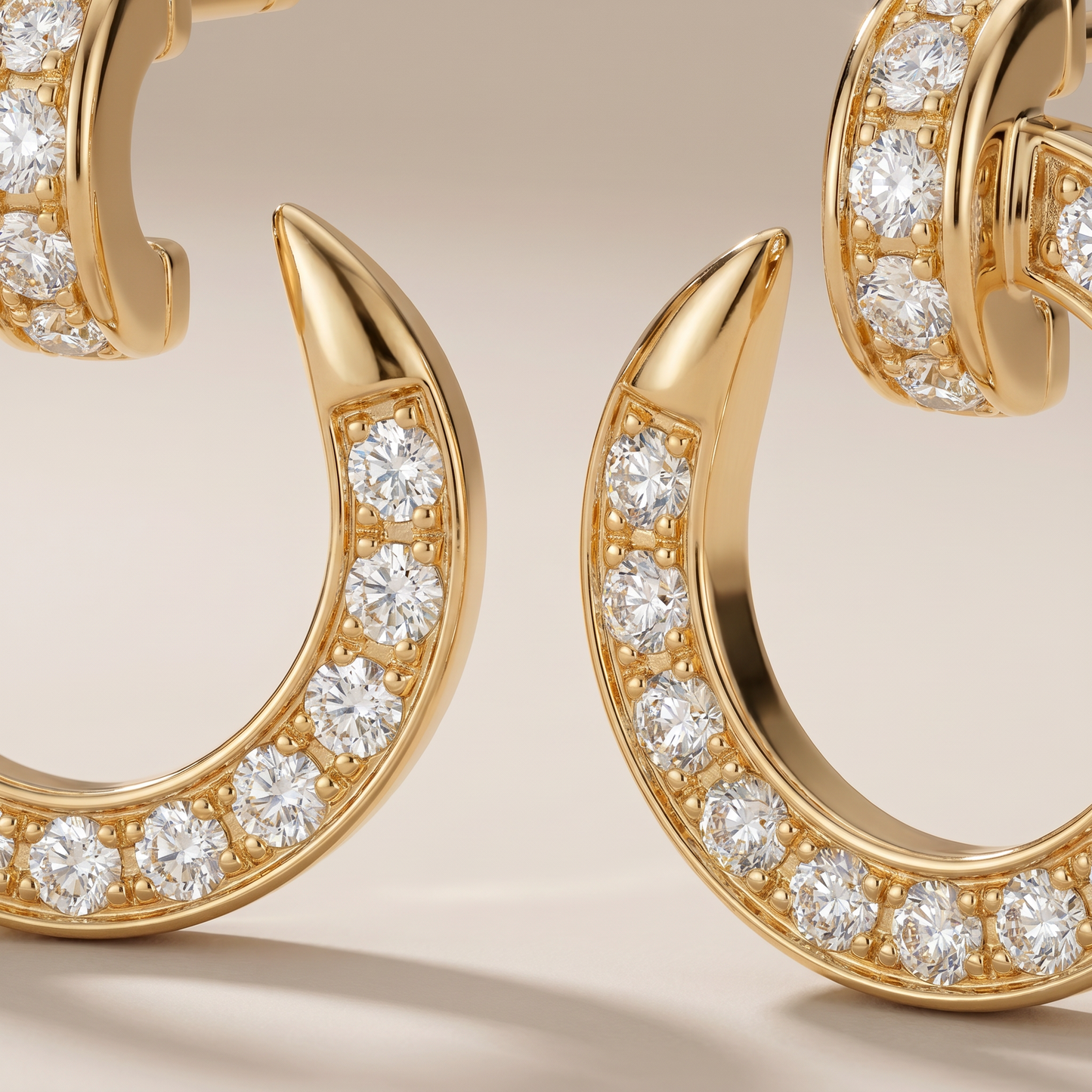 Juste Un Clou  Pavé Diamonds Small Hoop Earrings