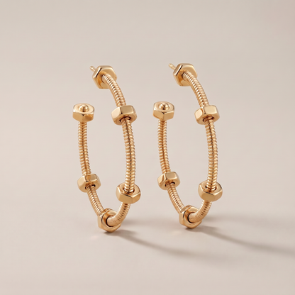 Large Écrou De Earrings