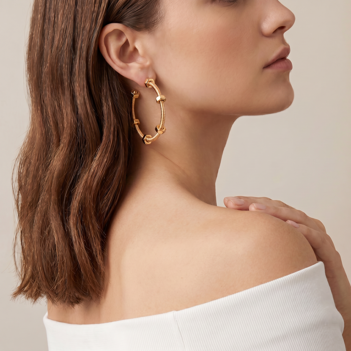 Large Écrou De Earrings