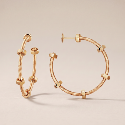 Large Écrou De Earrings