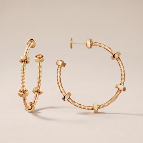 Large Écrou De Earrings