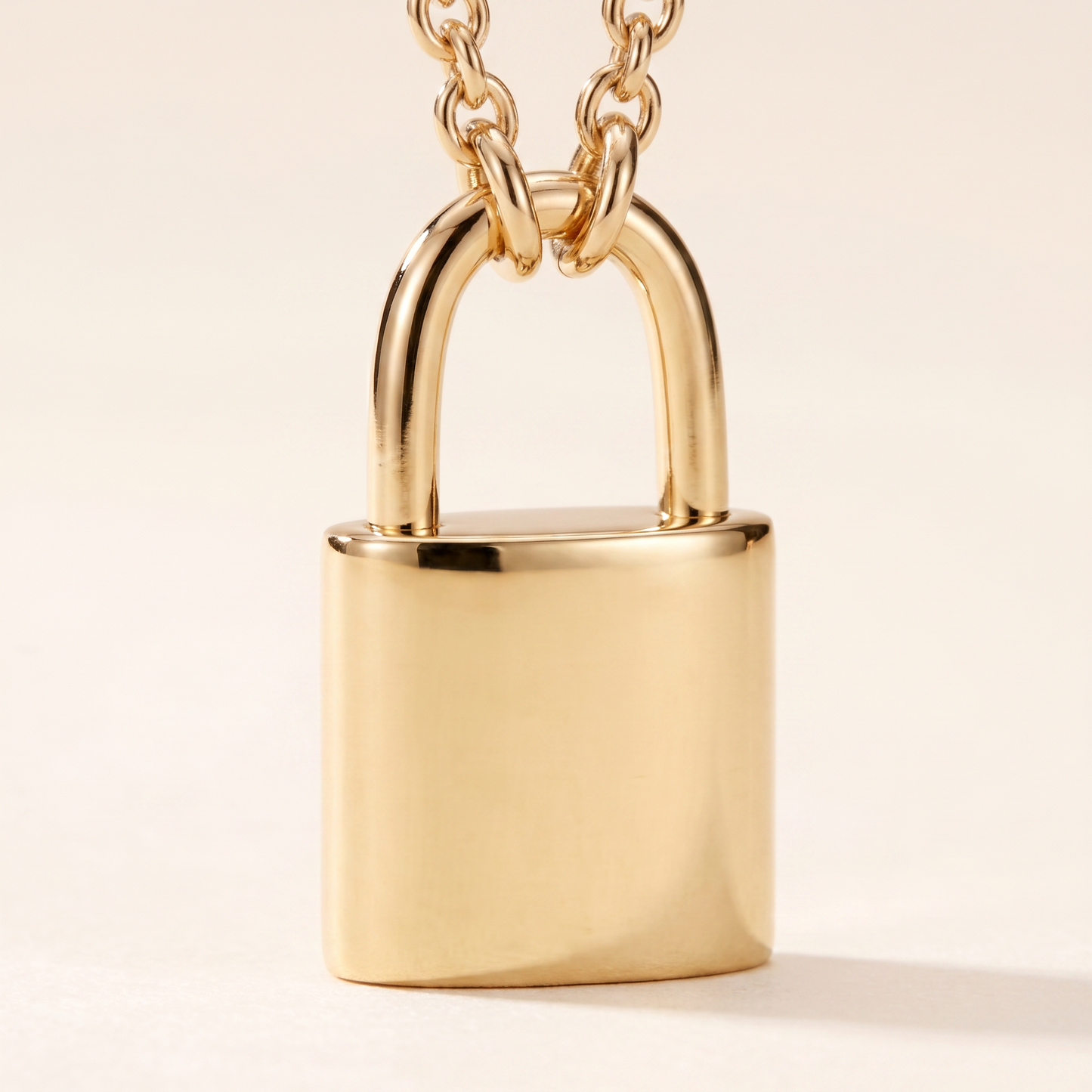 Lock Pendant Chain Necklace