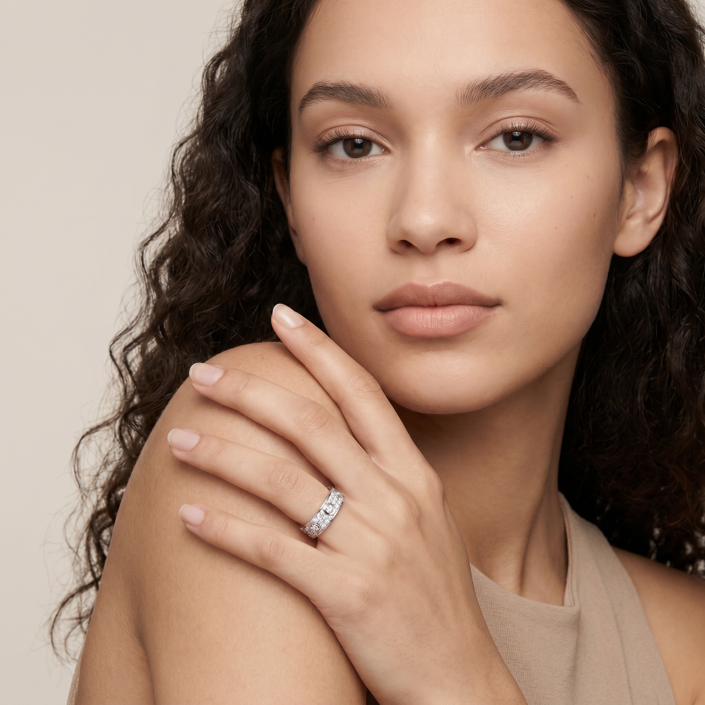 Love 6 Diamonds Pavé Band Ring
